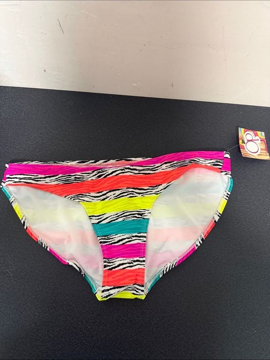 OP Other - Neon Zebra Stripe Bikini Bottoms - Multicolor